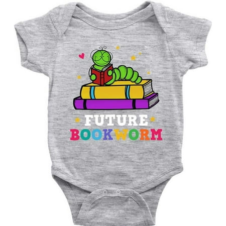

Future Bookworm Drawings Caterpillar Rompers Baby Girls Boys Short Sleeve Bodysuit Cotton Clothes