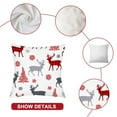 thumbnail image 3 of 4-pack Christmas tree covers Merry Christmas for sofa bedroom decorative pillow case, 3 of 5
