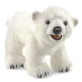 thumbnail image 1 of Marioneta de mano Folkmanis con forma de oso polar, modelo 3041, color blanco, 1 of 3