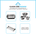 thumbnail image 6 of KBFmore Classic 30 Inch 16 Gauge Undermount Single Bowl Stainless Steel Kitchen Sink with 4 PCs Accessories, 6 of 10