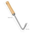 thumbnail image 2 of MasteelfCA Handheld Puller Manual Weeding Tool Weeder Puller Garden Remover Tool with Wooden Handle, 2 of 8