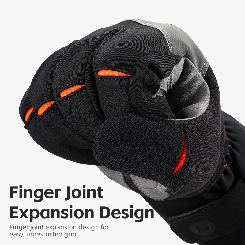 ROCKBROS Ski Winter Gloves Touch Screen Water Resistant Windproof Thermal for Running Cycling Hiking