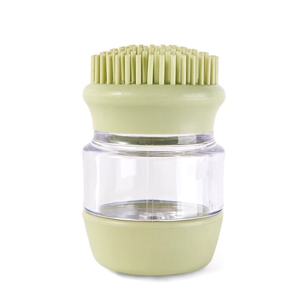 Cepillo de baño para mascotas, dispensador de masaje de champú para mascotas para el cuidado de mascotas, cepillo de ducha para limpieza del cabello de perros y gatos(verde)