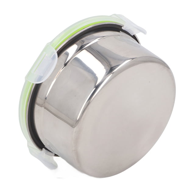 Food Storage Containers, Round Stainless Steel Container with Airtight Lid Leak Proof Lunch Box Food Storage or Camping, Picnic, Travel