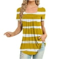 thumbnail image 1 of Jgppe Tunique d'Été pour Femmes Blouse Habillée Décontractée Manches Courtes T-Shirts Amples pour Dames, 1 of 5