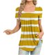 thumbnail image 2 of Fiudx Ofertas Flash Artículos En Oferta Blusa Holgada de Manga Corta con Cuello Redondo Informal Estampada a La Moda para Mujer, 2 of 5