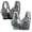 Black 1PCS & Grey 1PCS, variant on 2 Pack Jelly Wireless Bra Leopard Print Deep V Push Up Seamless T-Shirt Comfortable Plunge No Underwire Bras with Adjustable Straps Everyday Bras Seamless Underwear for Women
