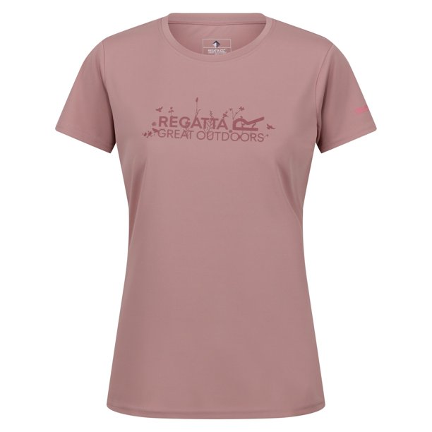 Regatta - Camiseta Fingal VII Logotipo para Mujer (Rosa Dusky)