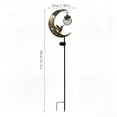 thumbnail image 3 of LOWLHOME Solar Garden Ground Light,Hummingbird Moon Solar Garden Stake Light,Waterproof Half Moon LED Pathway Decor Crackle Hanging Glass Globe Ball Metal Moon Ball, 3 of 7