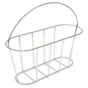 Magazine Rack with Handle, Chrome