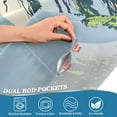 thumbnail image 5 of Yayeee Kitchen Curtains Tier Set of 2 Light Filtering 57"x24" Over Sink Window Panels, Mounatin at Dawn, 5 of 7