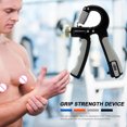 thumbnail image 4 of Tmvgtek Agarre De Mano Con Resorte En Forma De R Fitness Agarre De Fuerza De Mano Contable (Gris) Tmvgtek Para estrenar, 4 of 9