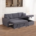 thumbnail image 2 of Cosmic Homes Aria Sleeper Sofa Bed, Inflatable, Modern, 100% Polyester, Cushions Included, Grey, 2 of 5