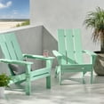 thumbnail image 5 of Gurekam Outdoor Acacia Wood Foldable Adirondack Chairs, Set of 2, Light Mint, 5 of 6