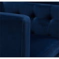 thumbnail image 4 of 3 Piece Sofa Set with Sofa and Set of 2 Accent Chair in Navy Blue, 4 of 21