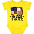 thumbnail image 3 of Inktastic My Uncle is My Hero Military Nephew Boys or Girls Baby Bodysuit, 3 of 5