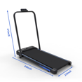 thumbnail image 3 of Ambifirner 3-in-1 Foldable Under Desk Treadmill with Incline, Walking Pad with Handle Bar for Walking & Jogging, Remote Control & LED Display for Home Office, 3 of 9