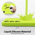 thumbnail image 4 of for Samsung Galaxy S23 Phone Case Liquid Silicone, Neon Green Fluorescent Bright Solid Color, Cute Thin Slim Soft Rubber TPU Plain Smooth Gel Matte Protective Cover for Women Girl Grip, Lime, 4 of 14