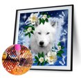 thumbnail image 2 of Wdftyju Kit de pintura de diamante 5D, flor, lobo, taladro redondo completo, diamantes de imitación, juego de arte de pared DIY Wdftyju 7nj0up2fe5lz1ht5, 2 of 9