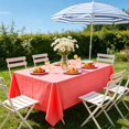 thumbnail image 4 of Disposable Solid Color Tablecloth Red, 107.87x53.93in Rectangular for Party Wedding Restaurant Home Decor, 4 of 6