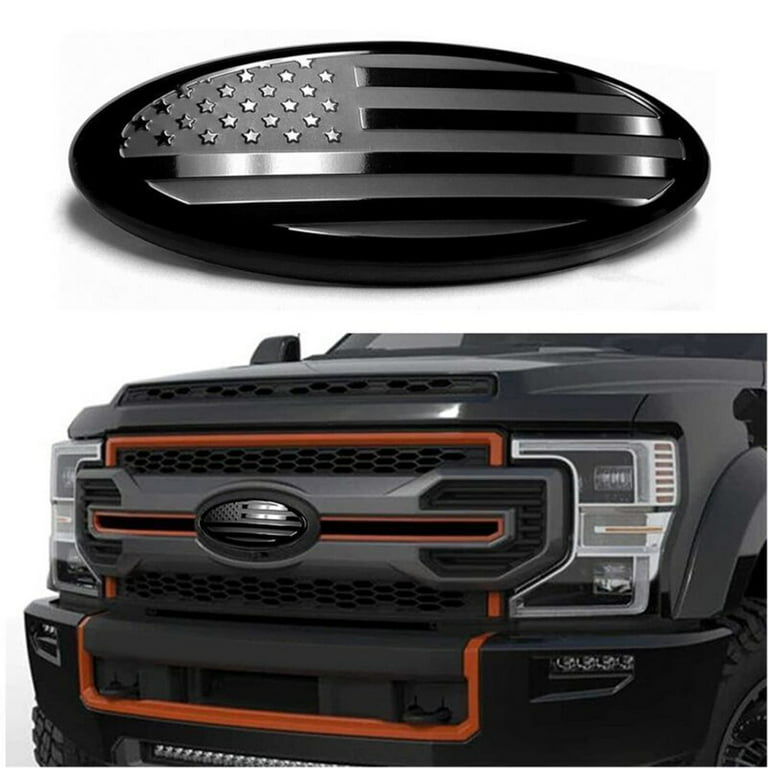 6 inch For Ford F150 F350 FRONT GRILL Tailgate US Flag Oval Emblem