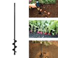 thumbnail image 5 of 4x45cm Garden Auger Drill Bit, Spiral Garden Drill Bit For Practical Planting Tool, 5 of 5
