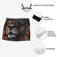 thumbnail image 3 of Vsdgher Lion Forest Crown Pattern Men's Boxer Brief Underwear,Soft Funny Underwear for Men-Medium, 3 of 5