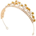 thumbnail image 3 of Corona de flores de rosa, diadema para boda, corona de novia, corona decorativa para mujer, 3 of 8