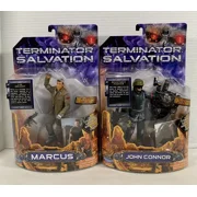Terminator Salvation John Connor & Marcus 6" figure lot 2009 Playmates t-600