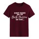 thumbnail image 1 of Camisa de manga corta para mujer con letras estampadas en blanco para oficina, citas y compras, talla S, camiseta burdeos de verano, 1 of 6