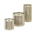 thumbnail image 1 of IMAX 14880-3 Cosette Wax Filled Candleholders, Gold - Set of 3, 1 of 1