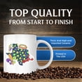 thumbnail image 2 of Bliss Monkey Co. Texas Mardi Gras Coffee Mug - Cajun Crawfish King Cake Cup - Colorful Leopard Print 11 Ounce Mug - Premium Ceramic - Design Printed On Both Sides - BMCM04138, 2 of 6