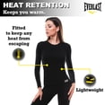 thumbnail image 4 of Everlast Women’s Thermal Underwear Set Insulated Shirt & Long Johns, Black Small 2-Pack, 4 of 7