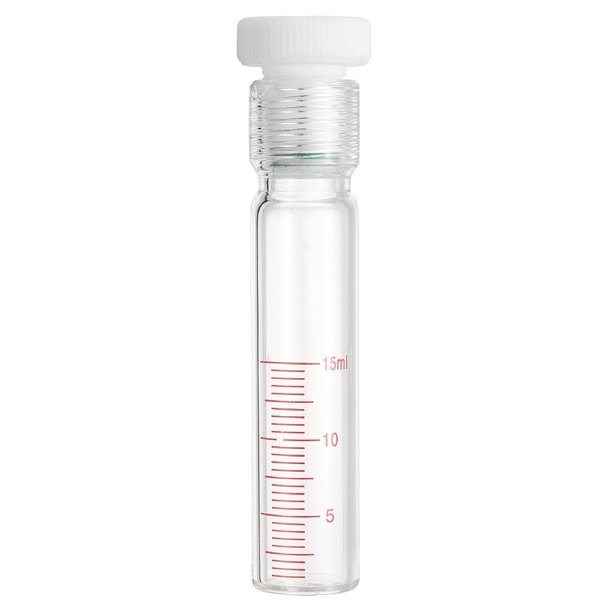 Botella de presión de vidrio de 15ml Uxcell, tubo de experimento de sellado, botella de borosilicato de alta presión