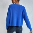 thumbnail image 5 of GigrtiJin Women's Sweater Long Sleeves Causal Crewneck Solid Color Sweaters Warm Comfy Pullover Blouses Tops, 5 of 5