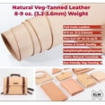 thumbnail image 2 of ELW 12"x48" Vegatable Tanned Leather 8-9 oz 3.2-3.6mm Thickness Pre-Cut Cowhide Grade A Full Grain Leather Veg Tan for Tooling, Holsters, Knife Sheaf, Carving, Embossing, Stamping, Dyeing, 2 of 9