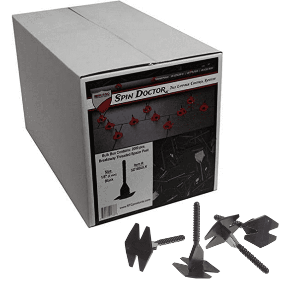 RTC Spin Doctor 2000 Piece Tile Breakaway Threaded Spacers, (Posts Only)