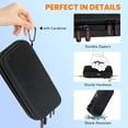 thumbnail image 4 of Double-Layer Hard Shell Carrying Case - Electronics Organizer Travel with Multiple Pocket Portable Tech Accessories Zipper Pouch Bag for Cord, Cable, Charger, Phone, Power Bank, USB, SD Card, 4 of 4