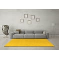 thumbnail image 3 of Ahgly Company Indoor Rectangle Solid Yellow Modern Area Rugs, 2' x 5', 3 of 4