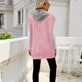 thumbnail image 5 of LYMAYTER Women Denim Jean Vest Summer Fashion Sleeveless Button-down for Jean Hooded Vest XS-2XL, 5 of 9