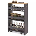 thumbnail image 7 of Harmijoy 4-Tier Rolling Storage Cart 8" Slim Kitchen Cart on Wheels with Open Shelves, 7 of 7