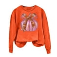 thumbnail image 3 of Frostluinai Crew Neck Sweatshirts for Women Happy Thanksgiving Pullover Long Sleeve Pumpkin Graphic Sweat Shirts Fall Gifts for Woman, 3 of 7