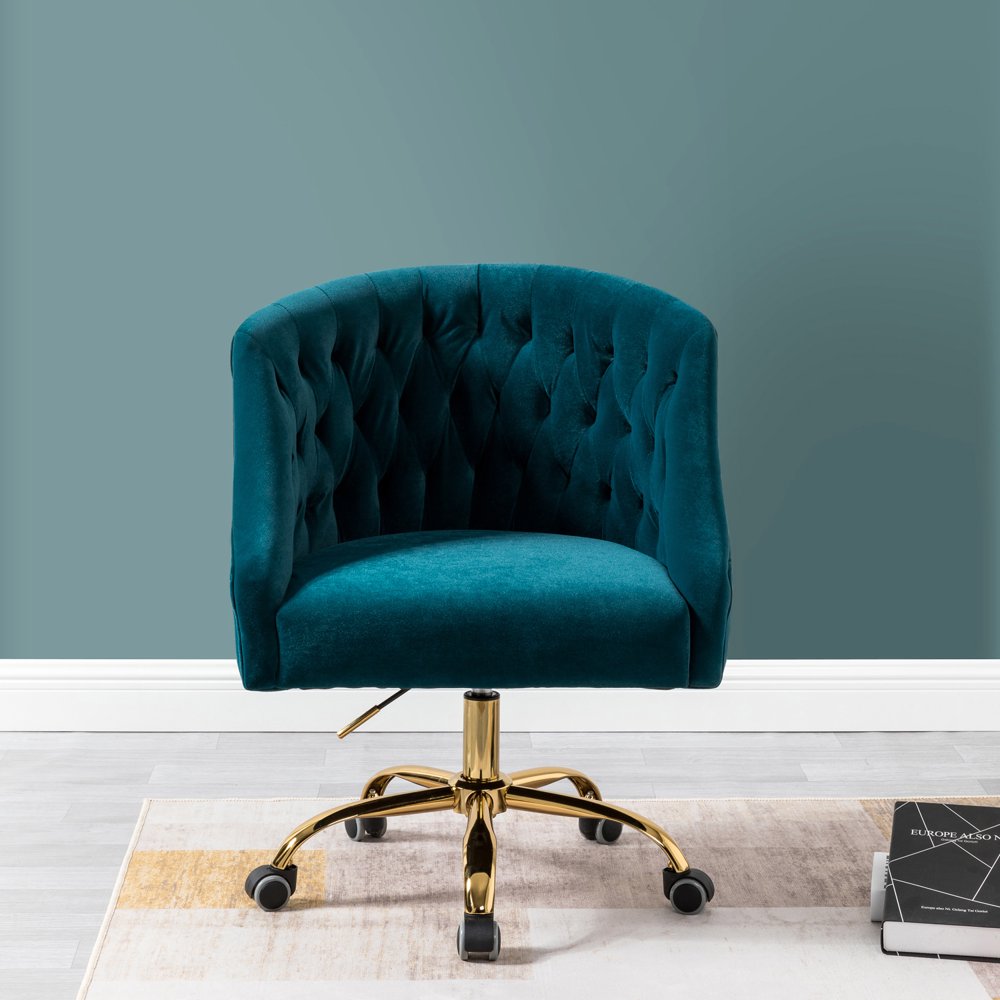 14Karat Home Swivel Chair, Teal