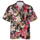 thumbnail image 3 of Camisa hawaiana con estampado de ardillas para hombre, camisas hawaianas con estampado de animales de dibujos animados en 3D, blusas casuales con solapa, blusas de manga corta para niños, 3 of 5