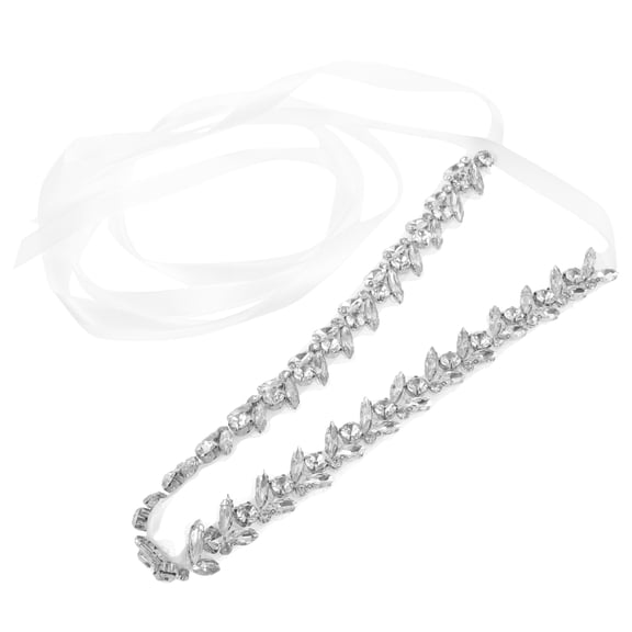 BESTYASH 1Pc Rhinestone Bride Belt Wedding Dress Decor Lightweight Durable