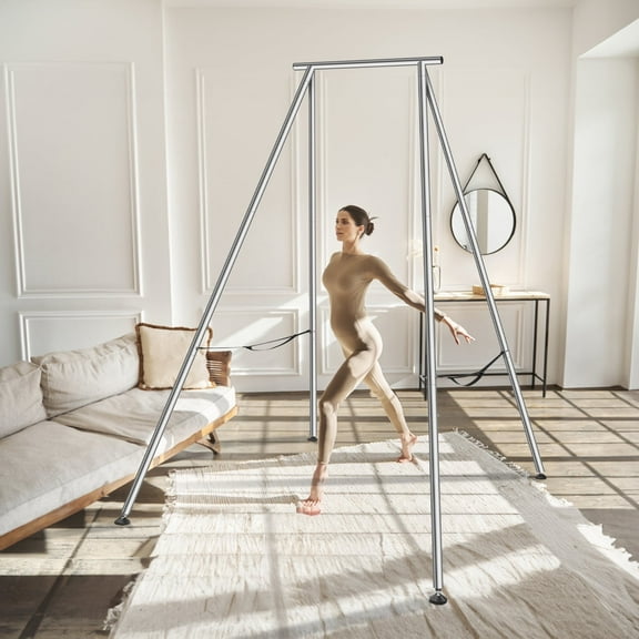 KFFKFF 551.15 lbs Aerial Swing Stand Aerial Yoga Frame Load Bearing Steel Frame
