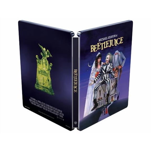 Beetlejuice Steelbook (4K Ultra HD) Alec Baldwin Catherine O'Hara Geena Davis Jeffrey Jones