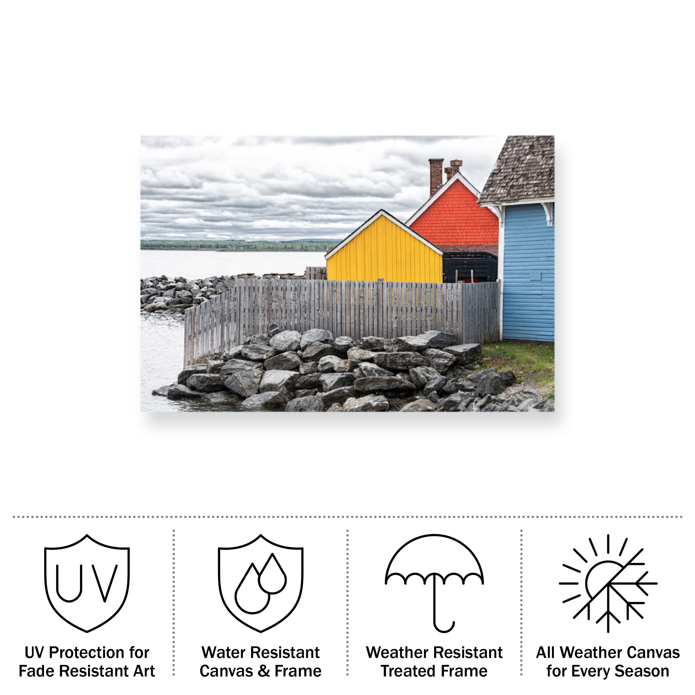 Chuck Burdick 'Coastal Geometry' Outdoor Canvas