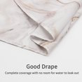 thumbnail image 5 of Small Stall Shower Curtain 36 x 72, Rose Gold Marble Half Size Shower Curtain, Modern Abstract Narrow Shower Curtain for Bathroom Decor, 36 inch Fabric Shower Curtain Set with Hooks, 5 of 6