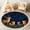 Color 3, variant on Washable Non Slip 4ft Round Rug, Forest Animals Gazing Starry Sky Constellations Whimsical Circle Area Rugs with Tassels Carpet for Nursery Bedroom Living Room Playroom Tent rug Tent Castle